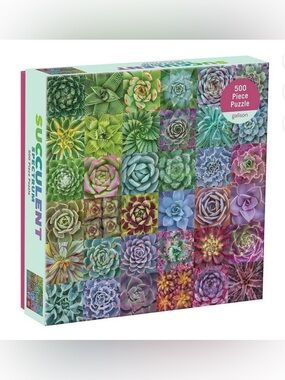 Galison Succulent 500-Piece Puzzle